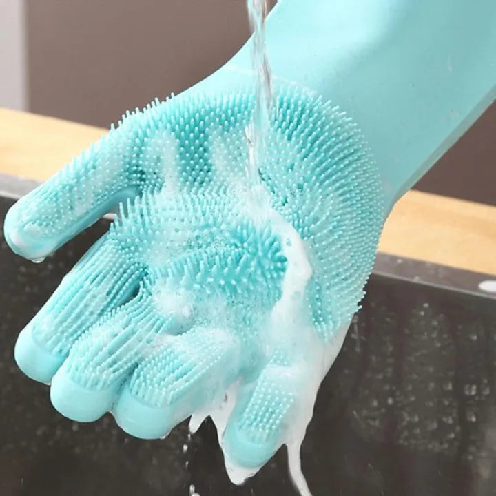 Silicon Dish Washing Gloves