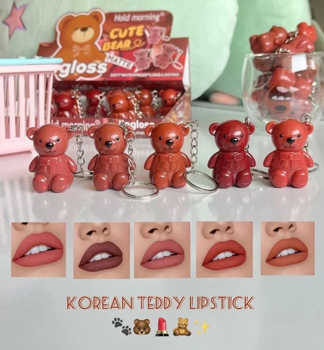 Mocallure Teddy Bear Matte keychain style Lipgloss