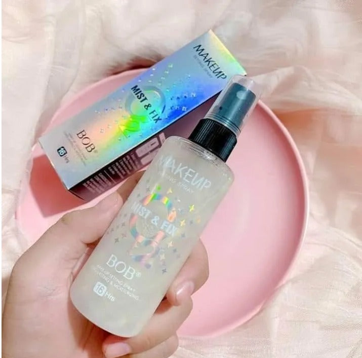 BOB Mist & Fix O2 Makeup Setting Spray - 16 Hrs Long Lasting 100ml ...