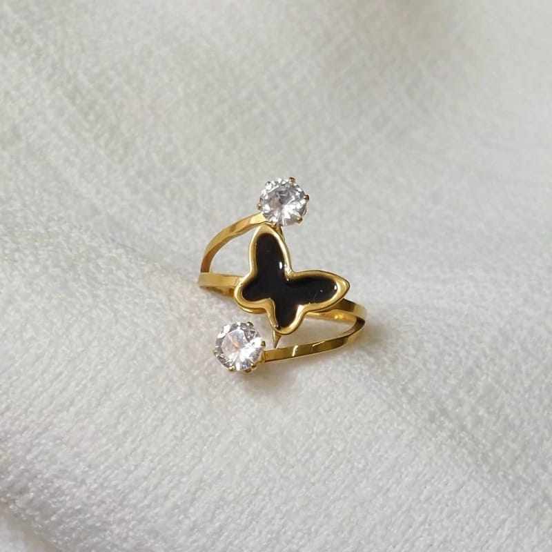 Beautiful Butterfly Stone Ring