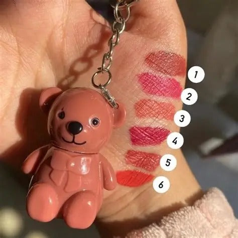 Mocallure Teddy Bear Matte keychain style Lipgloss