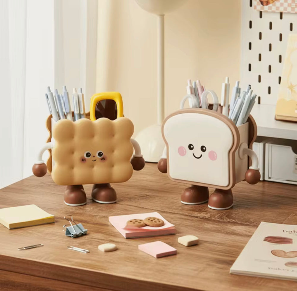Cartoon Cookie-Shaped Desk Organizer,
