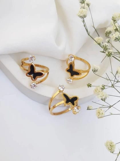 Beautiful Butterfly Stone Ring