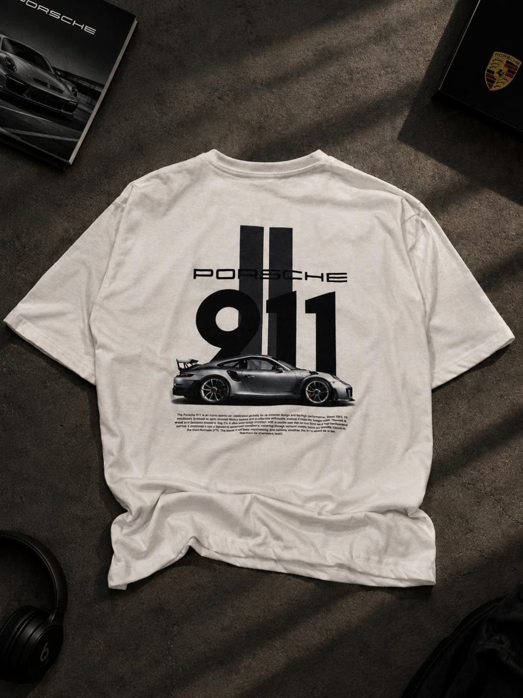 PORSCHE 911 - Drop Shoulder T shirt Premium Quality