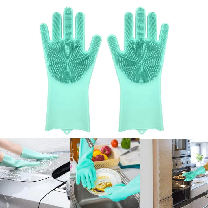 Silicon Dish Washing Gloves