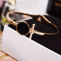 Beautiful Black Gold Lock Bracelet