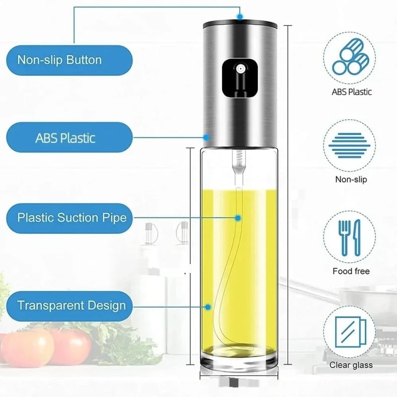 Oil Sprayer Glass Bottle for Cooking 100ml